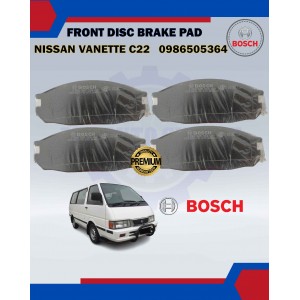 Front Disc Brake Pad-Nissan Vanette C22-BOSCH-0986505364