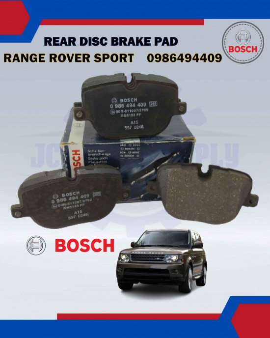 BOSCH REAR DISC BRAKE PAD SET-RANGE ROVER SPORT 5.0 2009-0986494409 image