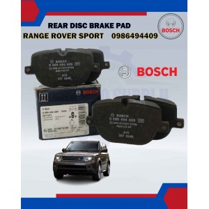 BOSCH REAR DISC BRAKE PAD SET-RANGE ROVER SPORT 5.0 2009-0986494409