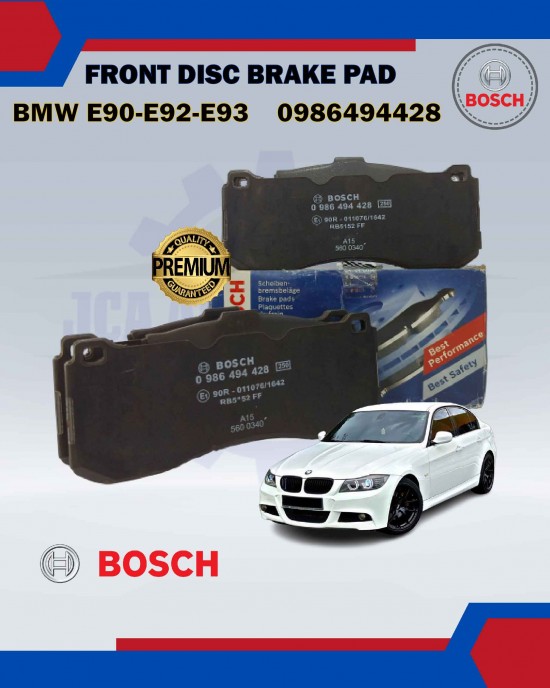 BOSCH FRONT DISC BRAKE PAD-BMW 3-SERIES E90 E92 E93-0986494428 Brake System image