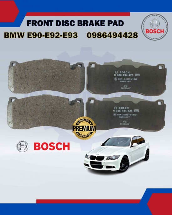 BOSCH FRONT DISC BRAKE PAD-BMW 3-SERIES E90 E92 E93-0986494428 Brake System image