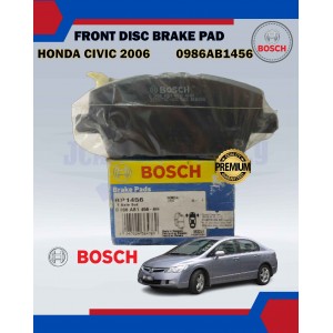 Front Disc Brake Pad-Bosch-Honda Civic 2006-Freed 2009-BOSCH-0986AB1456