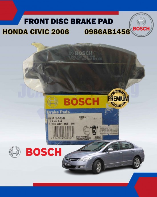 FRONT DISC BRAKE PAD-BOSCH-HONDA CIVIC 2006, FREED 2009-0986AB1456 Brake System image