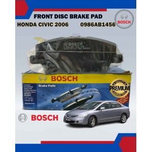 Front Disc Brake Pad-Bosch-Honda Civic 2006-Freed 2009-BOSCH-0986AB1456