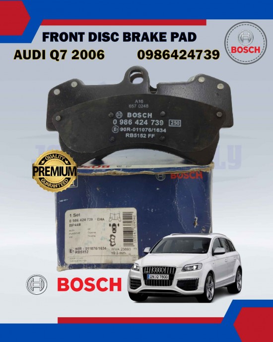 FRONT DISC BRAKE PAD-BOSCH-PORSCHE CAYENNE, AUDI Q7 2006-0986424739 Brake System image