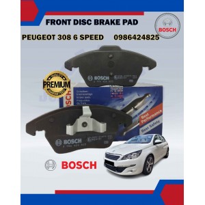 Front Disc Brake Pad-Peugeot 308 1.6 6 Speed-Peugeot 408 1.6-Peugeot 5008 1.6-BOSCH-0986424825