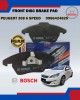 BOSCH FRONT DISC BRAKE PAD-PEUGEOT 308 1.6 6 SPEED, PEUGEOT 408 1.6, PEUGEOT 5008 1.6-0986424825 Brake System image