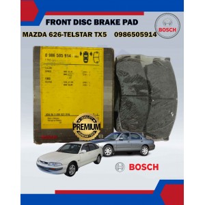 Front Disc Brake Pad-Bosch-Mazda 626 V6-Ford Telstar TX5 V6-BOSCH-0986505914