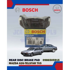 BOSCH REAR DISC BRAKE PAD SET-MAZDA 626 V6, FORD TELSTAR TX5-0986505915