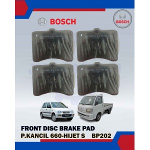 Front Disc Brake Pad Set-Perodua Kancil 660-850-Daihatsu Hijet S-BOSCH-0986AB3202-BP202