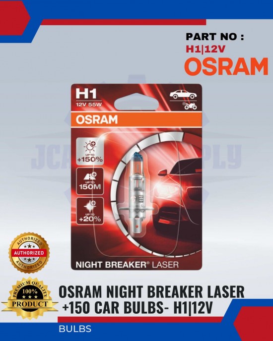 Osram Night Breaker Laser +150%(Next Generation) H1 Bulbs image