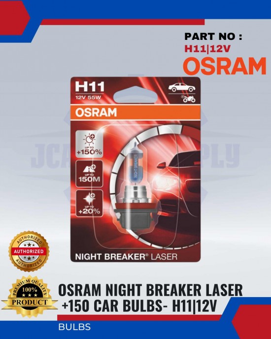 Osram Night Breaker Laser +150% (Next Generation) H11 Bulbs image