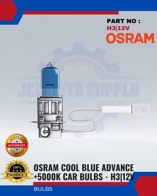 Osram Cool Blue Advance+5000K H3 Bulbs image