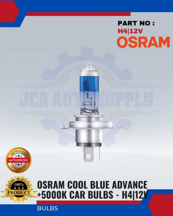 Osram Cool Blue Advance+5000K H4 Bulbs image