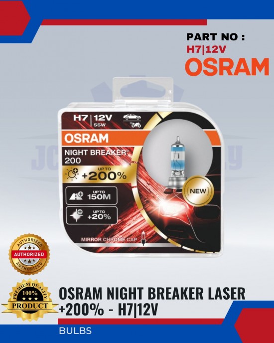 Osram Night Breaker Laser +200% H7 Bulbs image