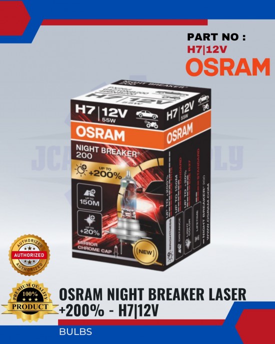 Osram Night Breaker Laser +200% H7 Bulbs image