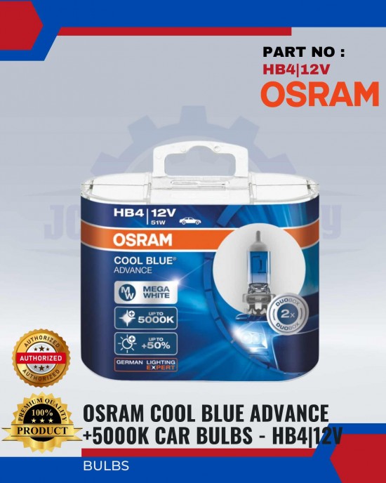 Osram Cool Blue Advance+5000K HB4 Bulbs image