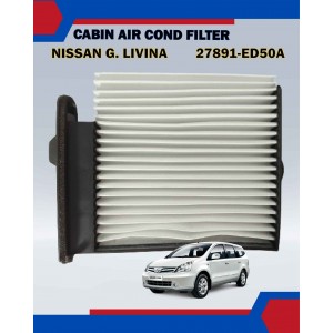 Cabin Air Cond Filter-Nissan Grand Livina-Sylphy-Latio-NV200-27891-ED50A