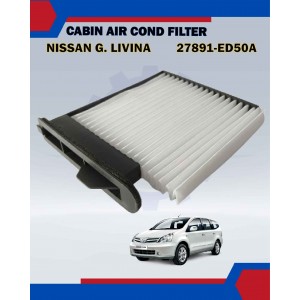 Cabin Air Cond Filter-Nissan Grand Livina-Sylphy-Latio-NV200-27891-ED50A
