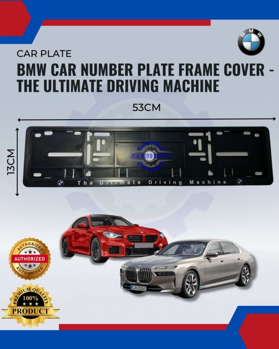 Showing image for Bmw Car Number Plate Frame Cover - The Ultimate Driving Machine Bmw Car Number Plate Frame Cover - The Ultimate Driving Machine image