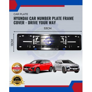Hyundai Car Number Plate Frame Cover-Drive Your Way