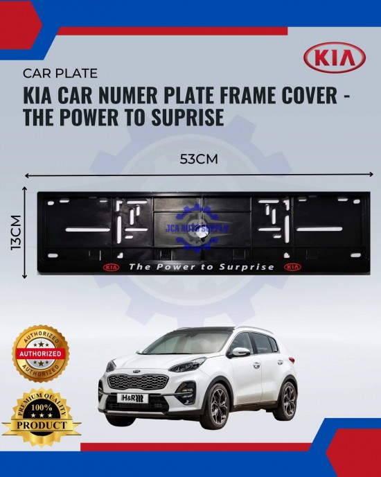 Showing image for Kia Car Number Plate Frame Cover-The Power To Surprise Kia Car Number Plate Frame Cover-The Power To Surprise image