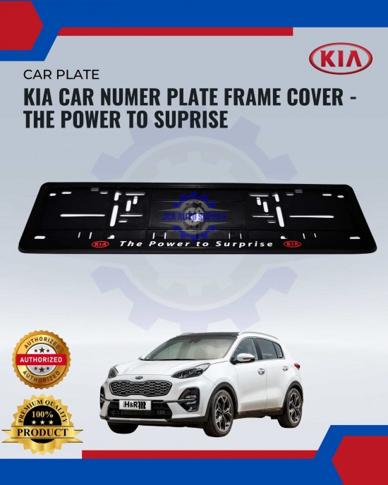 Showing image for Kia Car Number Plate Frame Cover-The Power To Surprise Kia Car Number Plate Frame Cover-The Power To Surprise image