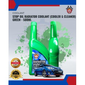 STOP OIL Radiator Coolant (Cooler & Cleaner) Green - 500ML 