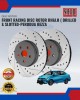 Front Disc Rotor-Racing Type-Slotted-Drilled-Perodua Axia. Bezza Brake System image