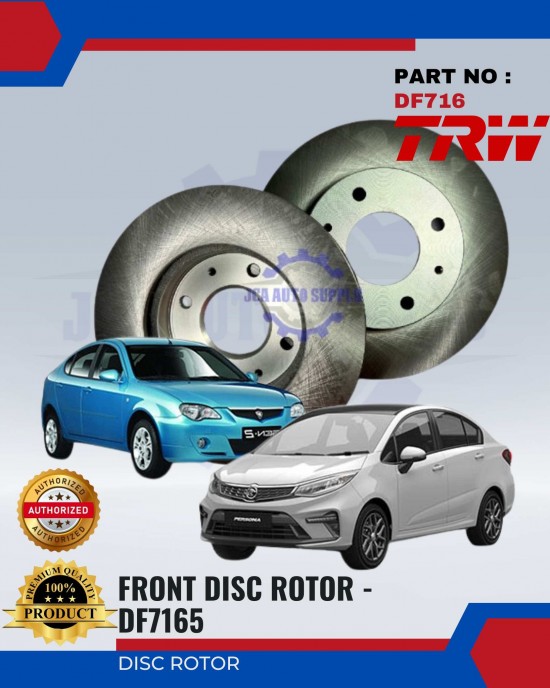 TRW Front Disc Rotor - Gen2 Persona - DF7165 Brake System image