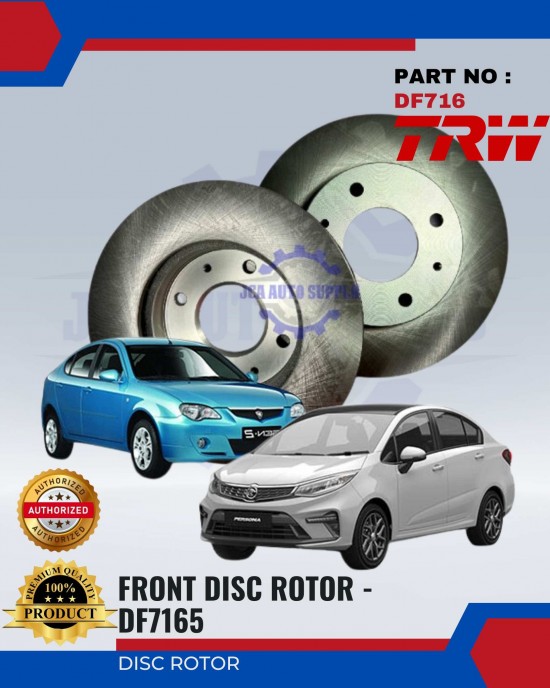 TRW Front Disc Rotor - Gen2 Persona - DF7165 Brake System image