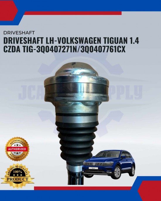 Driveshaft LH-Volkswagen Tiguan 1.4 CZDA TIG-3Q0407271N/3Q0407761CX Absorber-Suspension Parts image