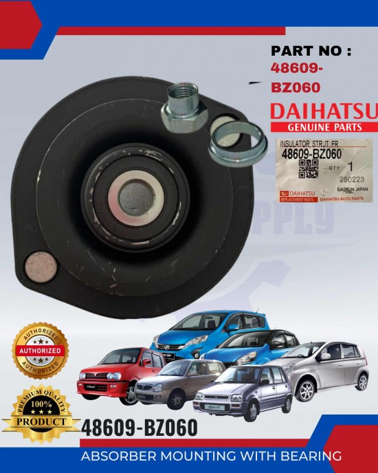 ABSORBER MOUNTING WITH BEARING-MYVI-ALZA-KENARI-KELISA-KANCIL-VIVA-48609-BZ060(1 PCS) Engine Mounting image