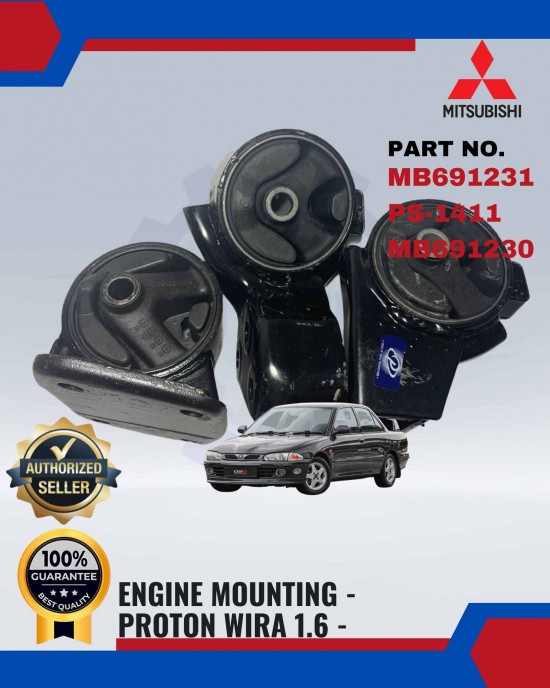 ENGINE MOUNTING - MITSUBISHI - WIRA 1.6 - AUTO - MANUAL - AH - MB691231 image