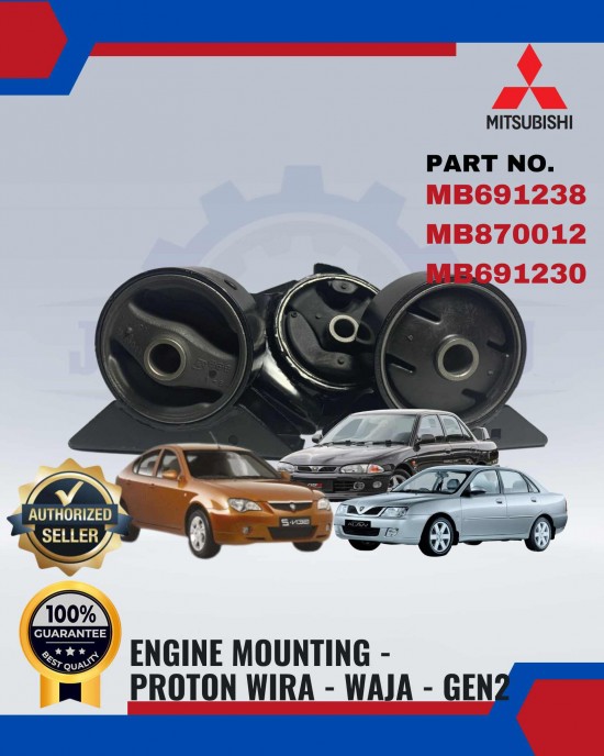 ENGINE MOUNTING - MITSUBISHI - WIRA - WAJA - GEN2 - AUTO - MANUAL - CO - MB70012 image