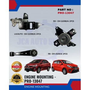 Engine Mounting Set (3pcs)-Bezza-Axia 1.0-PRO-13047