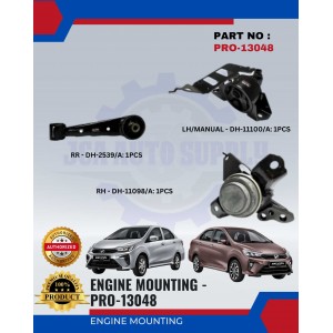 Engine Mounting Set (3pcs)-Bezza 1.0-PRO-13048