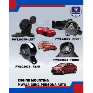 Engine Mounting Set(4pcs)- Waja 1.6 Campro-Gen2 (2004-2011)-Persona 1.6 Campro Auto-Proton Original