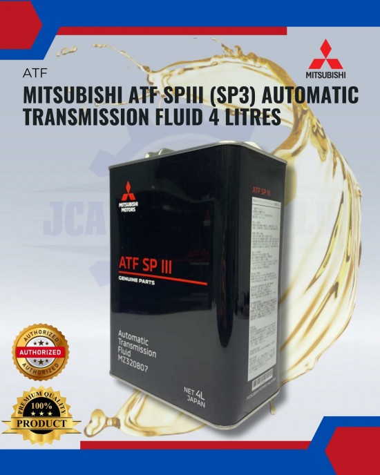 Genuine Mitsubishi ATF SPIII (Sp3) Automatic Transmission Fluid 4 Litres Filters image