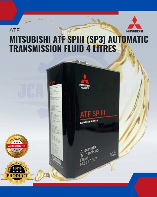 Genuine Mitsubishi ATF SPIII (Sp3) Automatic Transmission Fluid 4 Litres Filters image