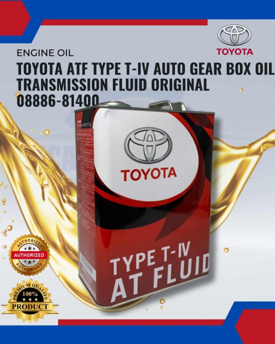 Showing image for Toyota ATF Type T-IV Auto Gear Box Oil Transmission Fluid Original 08886-81400 Toyota ATF Type T-IV Auto Gear Box Oil Transmission Fluid Original 08886-81400 Filters image