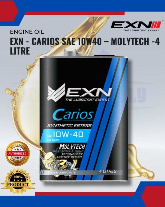 EXN - Carios SAE 10W40 – Molytech -4 LITRE Engine Oils & Fluids image