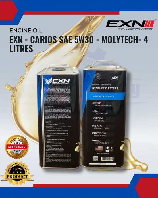 EXN - Carios SAE 5W30 - Molytech- 4 LITRES Engine Oils & Fluids image