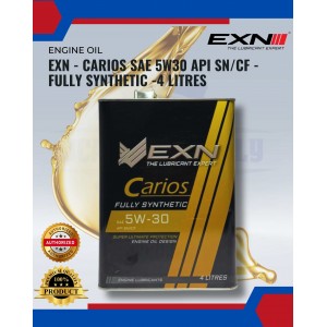 EXN - Carios SAE 5W30 API SN/CF - Fully Synthetic -4 LITRES