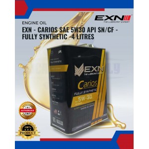 EXN - Carios SAE 5W30 API SN/CF - Fully Synthetic -4 LITRES