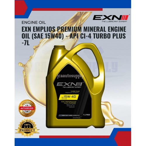 EXN Emplios Premium Mineral Engine Oil (SAE 15W40) - API CI-4 Turbo ...