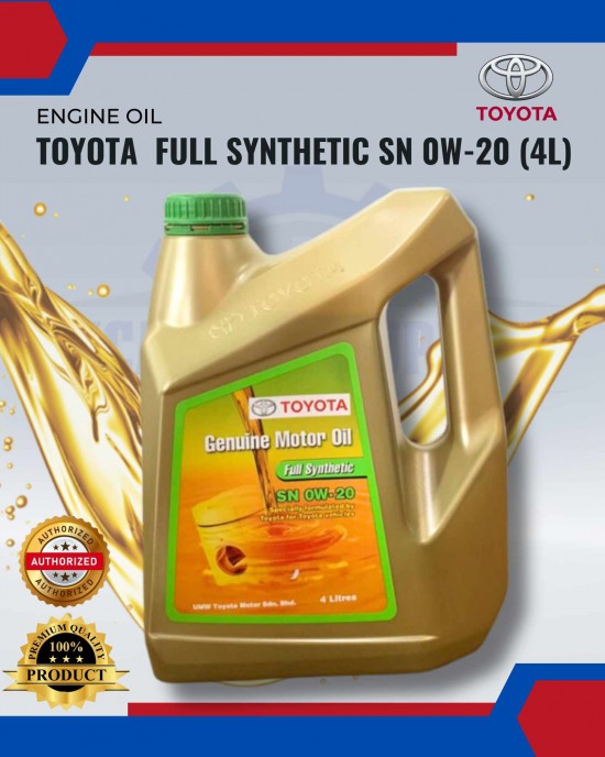 Toyota Full Synthetic SN 0W-20 (4L) | JCA AUTO SUPPLY