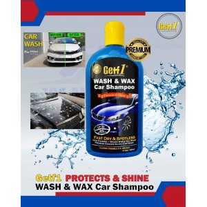 GETF1 PROTECTS & SHINE-WASH & WAX CAR SHAMPOO (500ml)