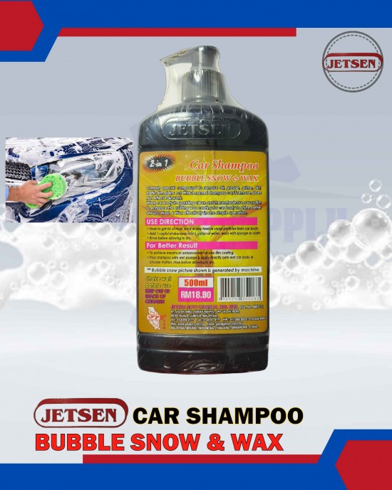 JETSEN Car Shampoo Bubble Snow & Wax 2K (500ml) Car Care Products image