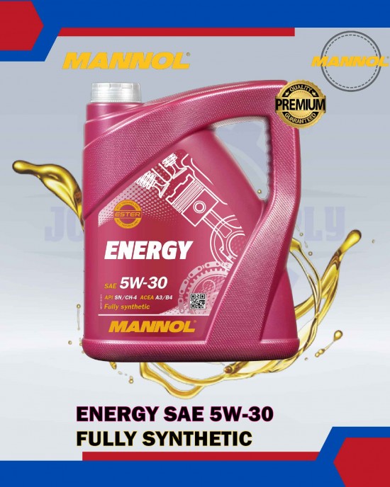 MANNOL ENERGY SAE 5W-30 FULLY SYNTHETIC ENGINE OIL (4L) ENGINE OIL & FLUIDS image